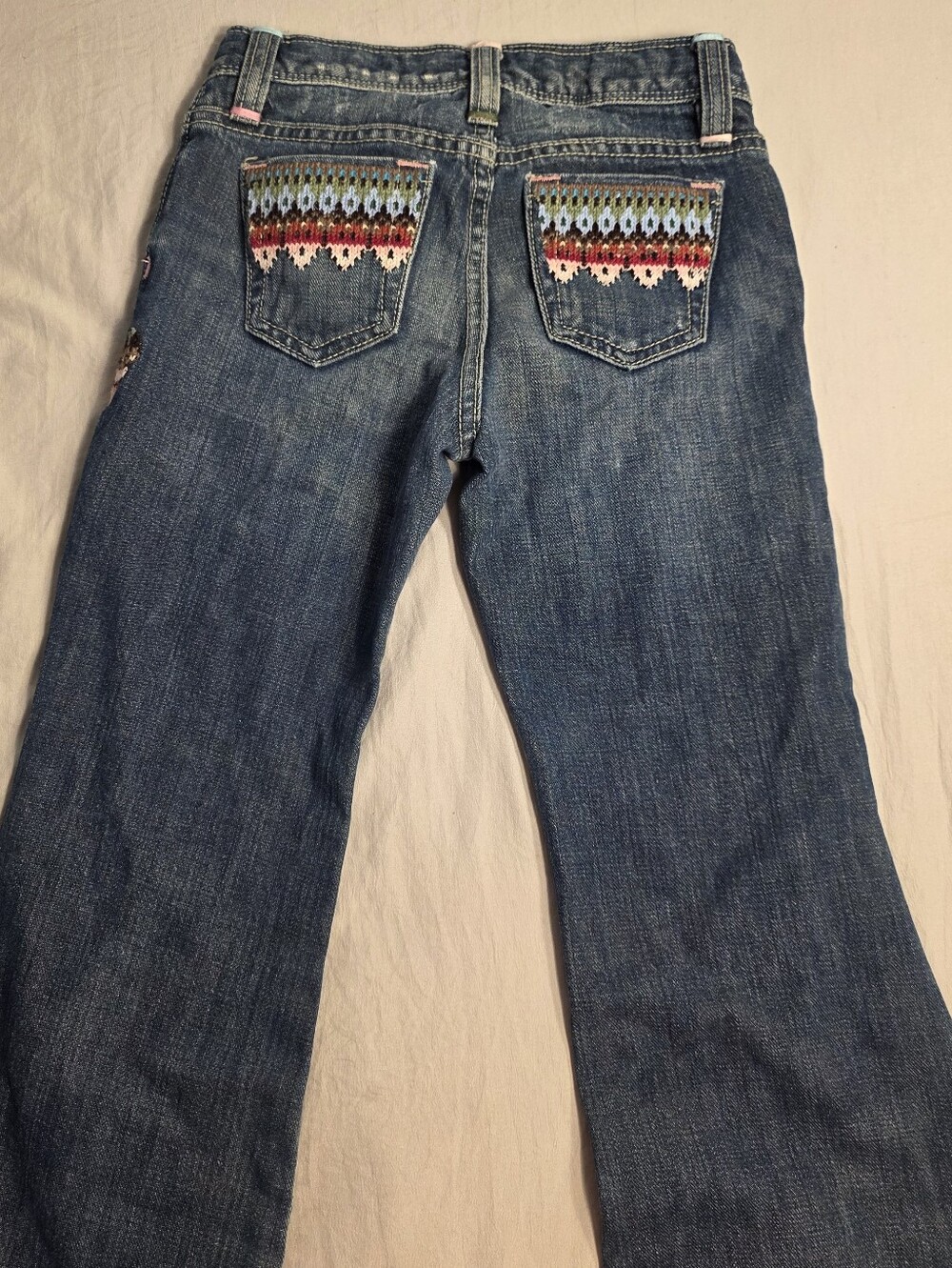 Gap Denim Girls Vintage Embroidered Flare Jeans - Picture 5 of 5